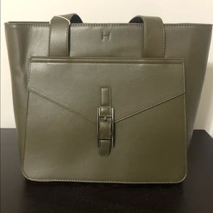 NWT H by Halston Olive Tote